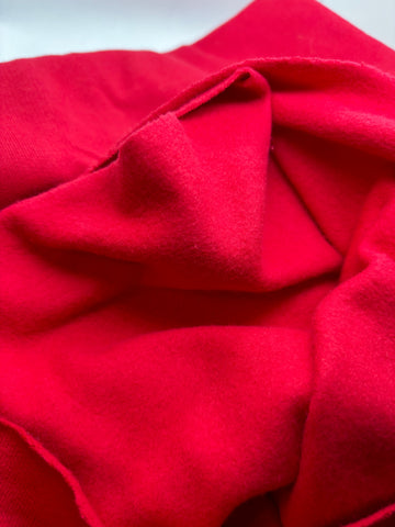 Cotton Jogging Fleece Knit - Red