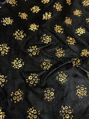 Black & Gold Velour