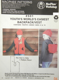 #501 YOUTH'S BACK PACK/VEST