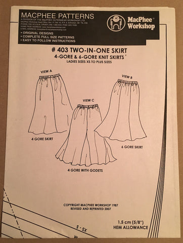 #403 TWO-IN-ONE SKIRT