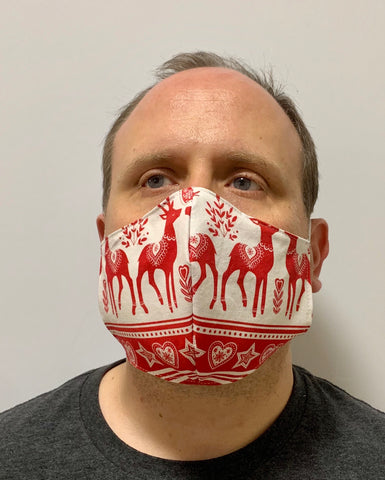 A Very Scandinavian Design Reindeer- FACE MASK