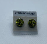 Sparkle Stud Earrings 8mm