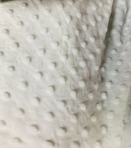 Minky Fleece - White Dimple