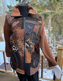 Pieced Brown Creative Chaos Jacket