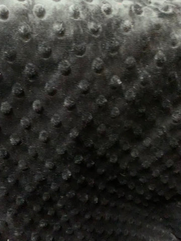 Minky Fleece - Black Dimple