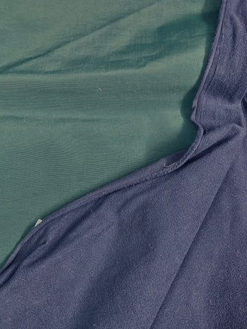 Double face Fleece - Forest Green/Navy