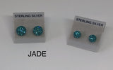 Sparkle Stud Earrings 8mm