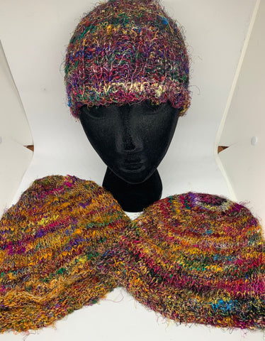 Recycled Silk Hats - Toque style
