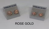 Sparkle Stud Earrings 8mm