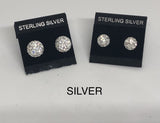 Sparkle Stud Earrings 8mm