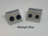 Sparkle Stud Earrings 8mm