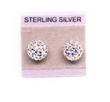 Sparkle Stud Earrings 8mm