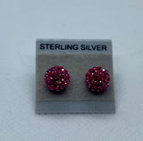 Sparkle Stud Earrings 8mm