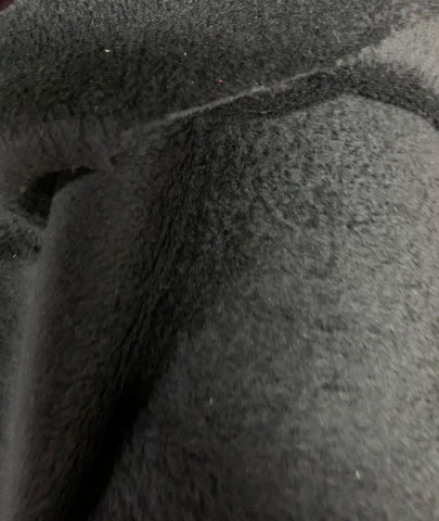 Minky Fleece - Black Double-Sided Solid