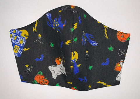 Halloween Ghouls and Ghosts - FACE MASK