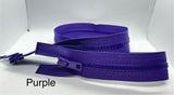 Separating zipper (open end) - One way 18" / 45cm