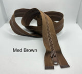 Non-separating zipper (closed end)
