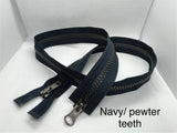 Separating zipper (open end) - One way 14" / 35cm