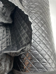 Quilted reversible Faux Leather - Black