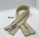 Non-separating zipper (closed end)