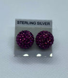Sparkle Stud Earrings 12mm