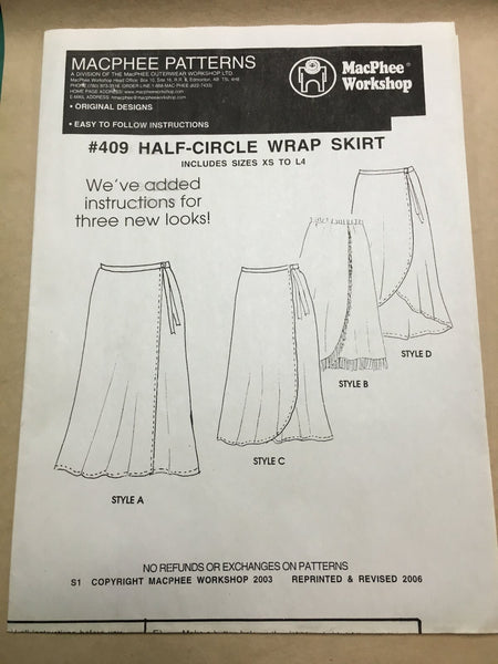409 HALF-CIRCLE WRAP SKIRT – MacPhee WorkShop