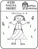 #530 CHILD'S SALSA SKIRT