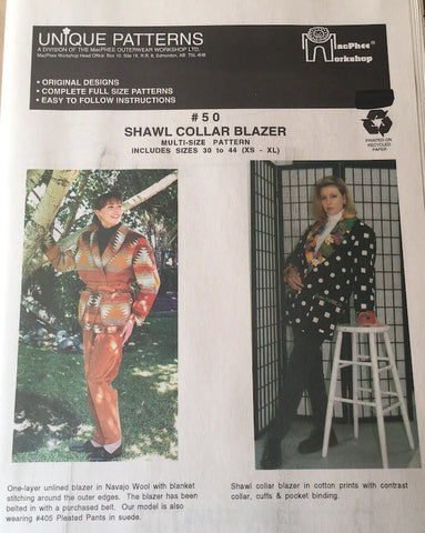 #50 SHAWL COLLAR BLAZER