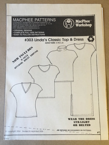 #303 CLASSIC TOP & DRESS