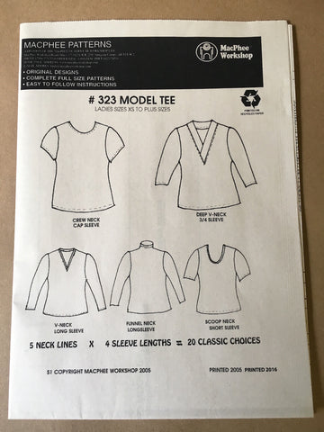 Semi-fitted T-shirt Sewing Pattern - Pattern Emporium