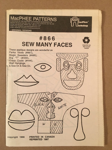 #866 SEW MANY FACES