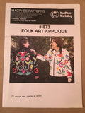 #873 FOLK ART APPLIQUE