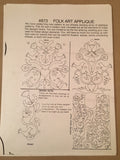 #873 FOLK ART APPLIQUE