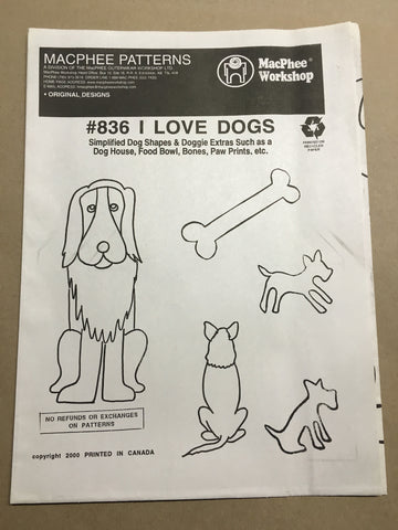 #836 I LOVE DOGS