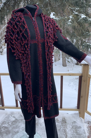 SOLD Ethnic Inspired Long Coat & Shawl