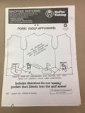#4 FORE! GOLF APPLIQUES