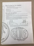 #4 FORE! GOLF APPLIQUES