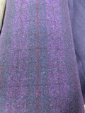 Plaid Double Faced Wool Purple/Navy