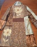 Pieced Classic Coat 3/4 length