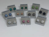 Sparkle Stud Earrings 8mm
