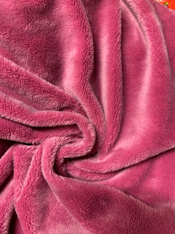 Minky Fleece - Pink Solid
