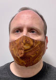 Brown Swirls - FACE MASK