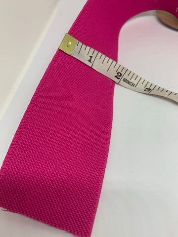 2" Elastic Hot Pink