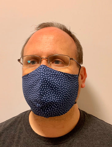 Blue Leaves - FACE MASK