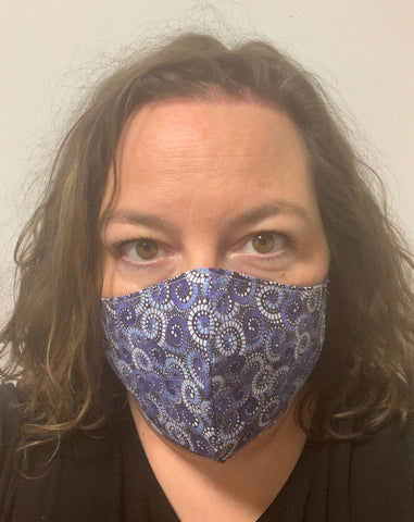 Blue swirls - FACE MASK