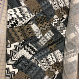 Black Brown Geo poly/spandex print