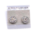 Sparkle Stud Earrings 8mm