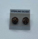 Sparkle Stud Earrings 8mm