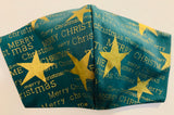 Merry Christmas Green- FACE MASK