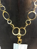 Breakaway Lanyard - Hammered Gold